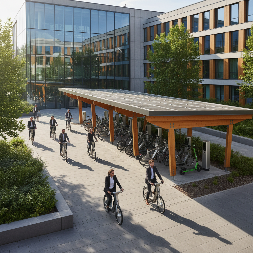 เทรนด์ปลายปี 2026! ออฟฟิศยุคใหม่หนุนพนักงานใช้ E-Bike - modern-office-ebike-trend-2026