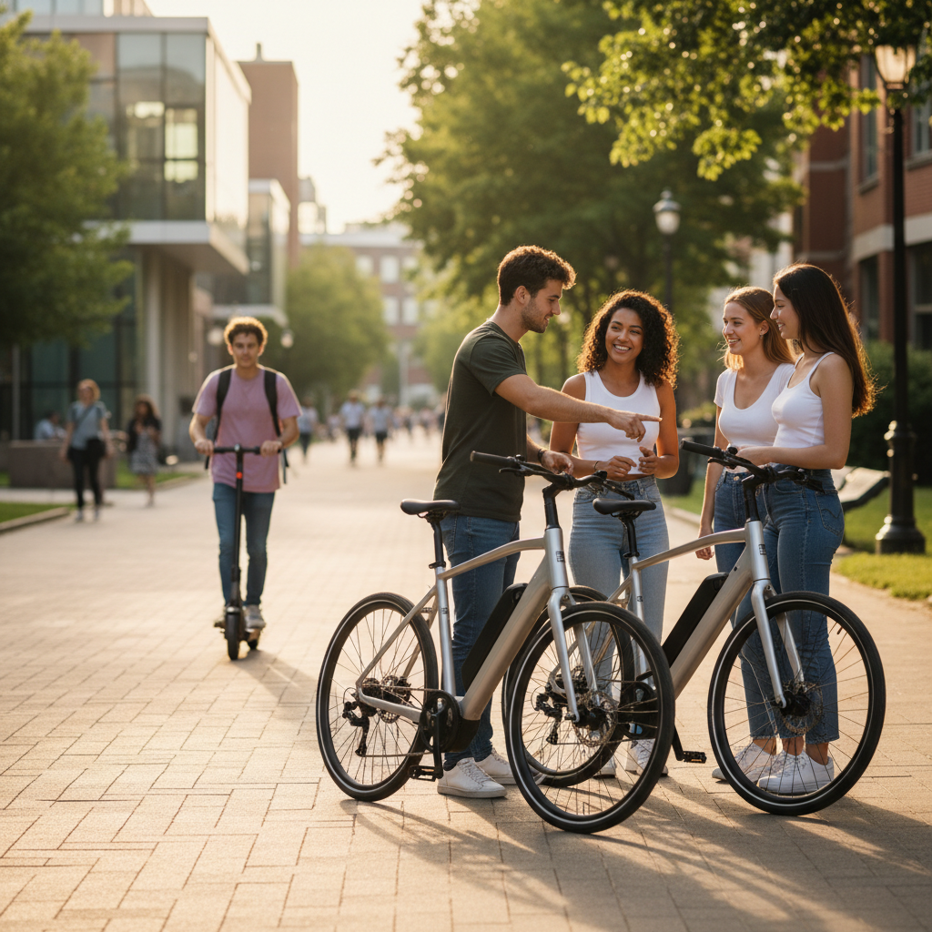 นักรีวิวฟันธง! เทรนด์ E-Bike ปลายปี 26 ลดค่าน้ำมันวัยเรียน - reviewer-ebike-trend-students