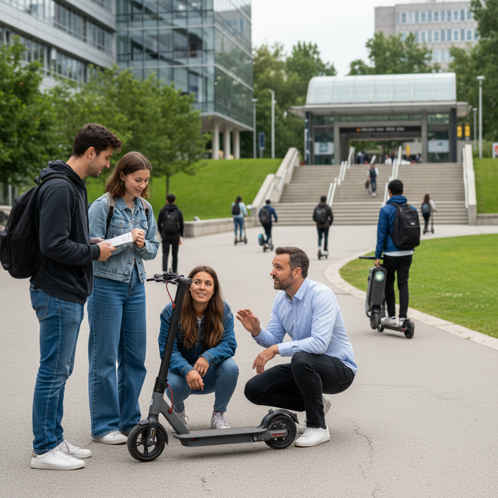 นักรีวิวฟันธง! EV Scooter พับได้ เทรนด์ฮิตนักศึกษาปลายปี 26 - reviewer-ev-scooter-student-trend