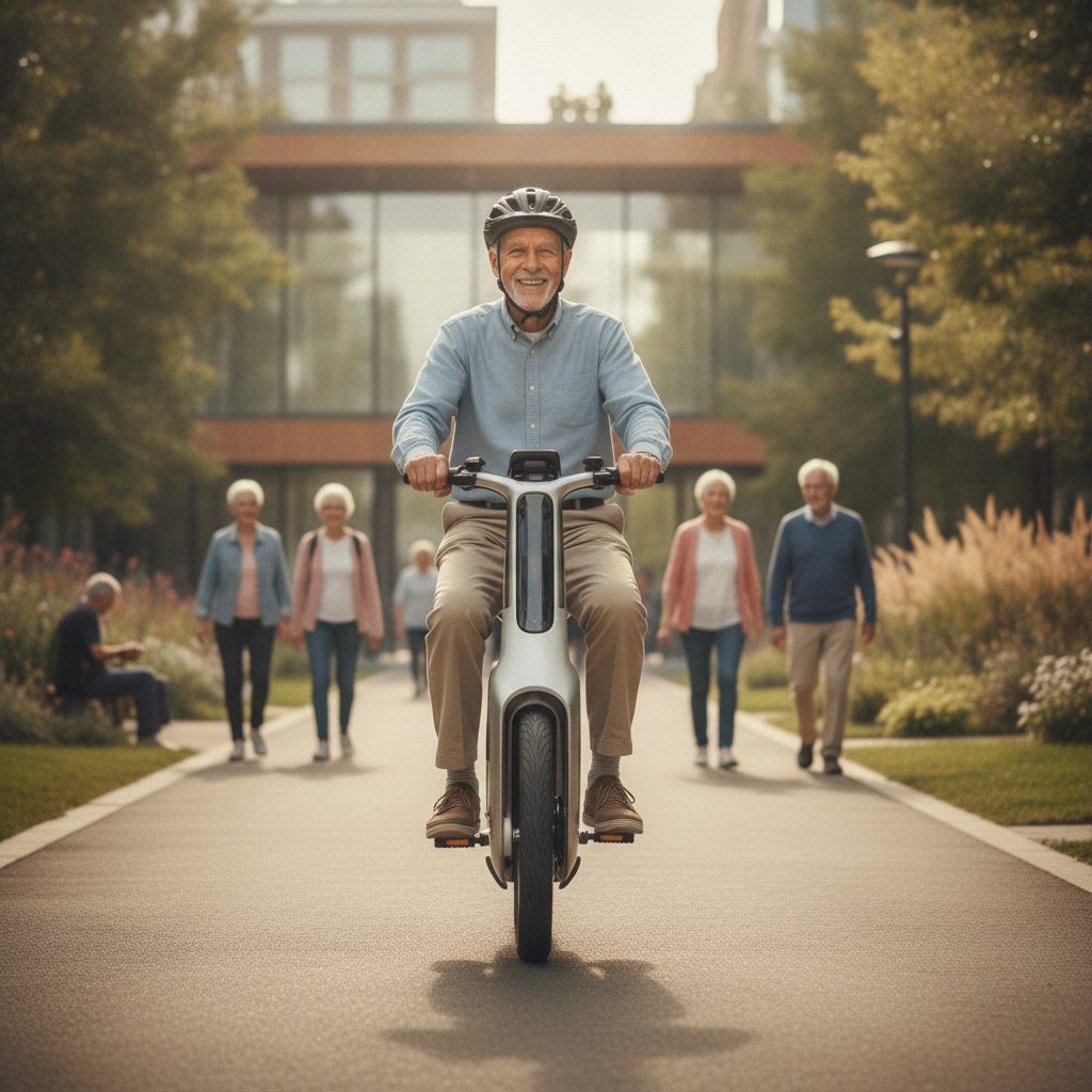เทรนด์ 2027: E-Bike ทรงตัวอัตโนมัติ ล้มยาก ปลอดภัยวัยเก๋า - self-balancing-ebike-trend-2027