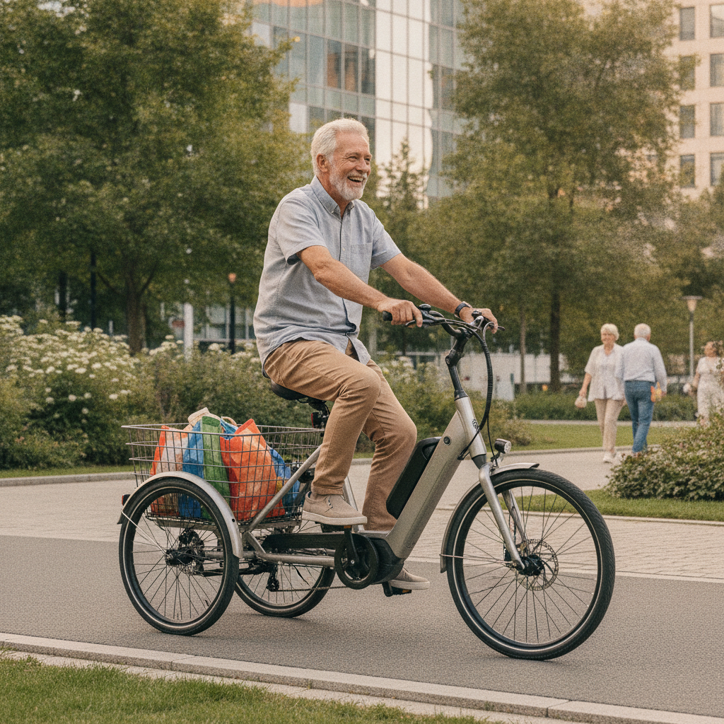 อนาคต EV วัยเก๋า 2027: เทรนด์ E-Bike 3 ล้อ ขับง่ายปลอดภัย - senior-ebike-trend-2027