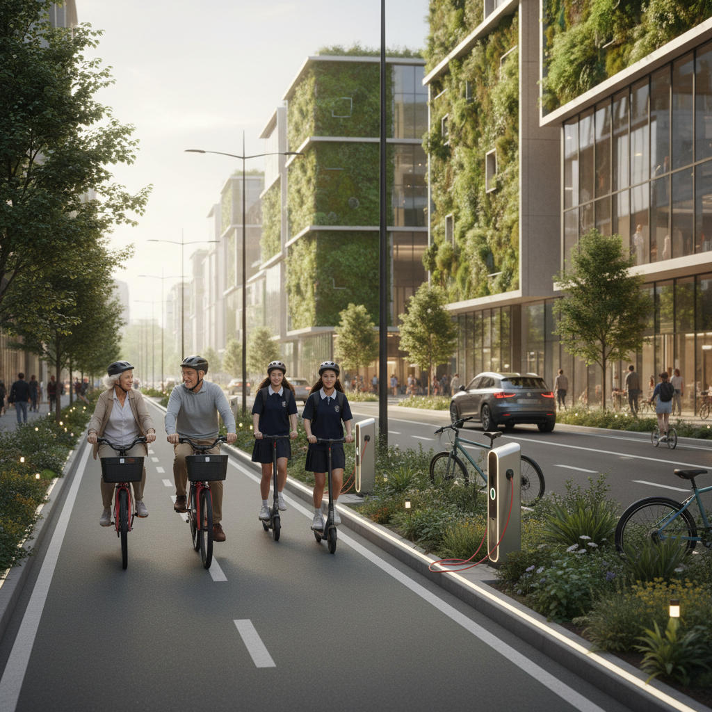 เมืองอัจฉริยะ 2026! ภาครัฐเตรียมผุดเลน E-Bike รับเทรนด์ EV - smart-city-ebike-ev-trend