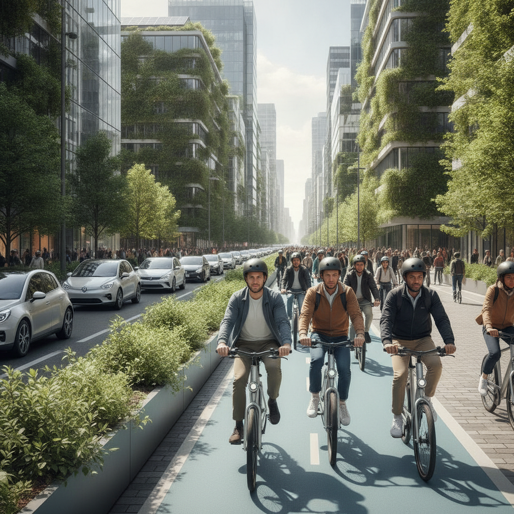 เทรนด์ EV 2026! ชี้รัฐจ่อผุดเลน E-Bike รับเมืองอัจฉริยะ - smart-city-ebike-lane-2026