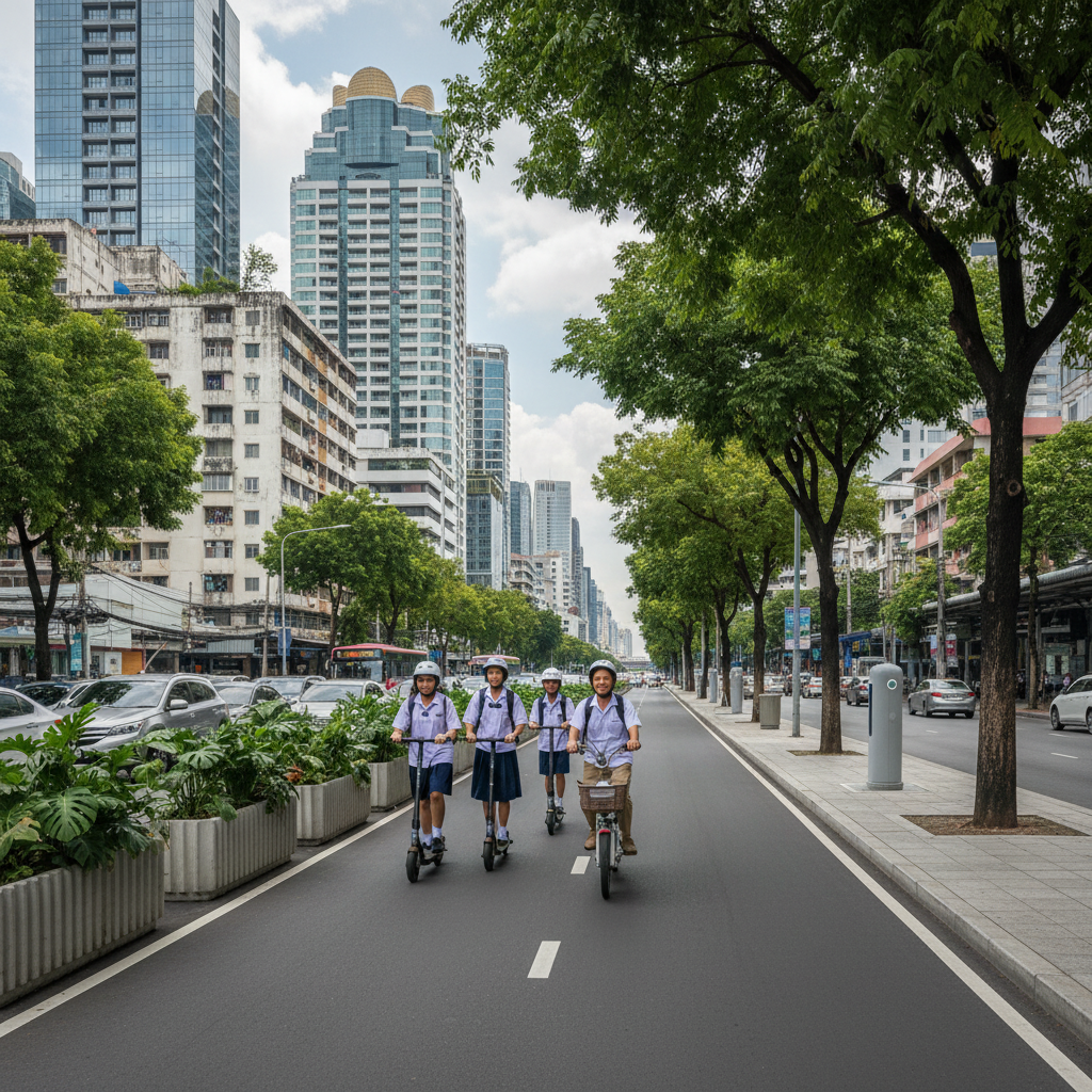 รัฐดัน Smart City! ขยายเลน E-Bike ทั่วกรุงปลายปี 2026 - smart-city-ebike-lane-2026