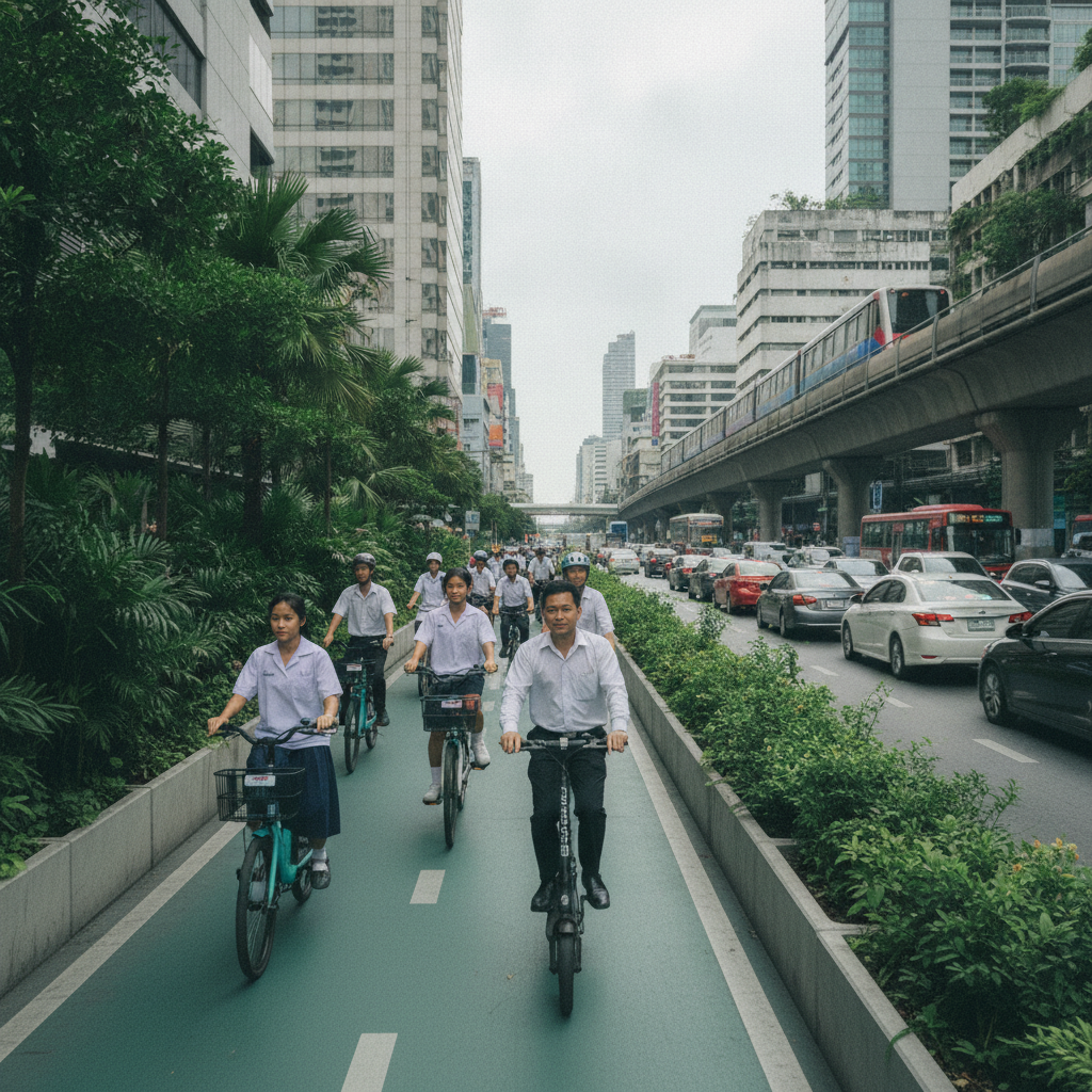 เทรนด์ Smart City 2027: เลนพิเศษ E-Bike วิ่งฉลุยทั่วกรุง - smart-city-ebike-lane-2027
