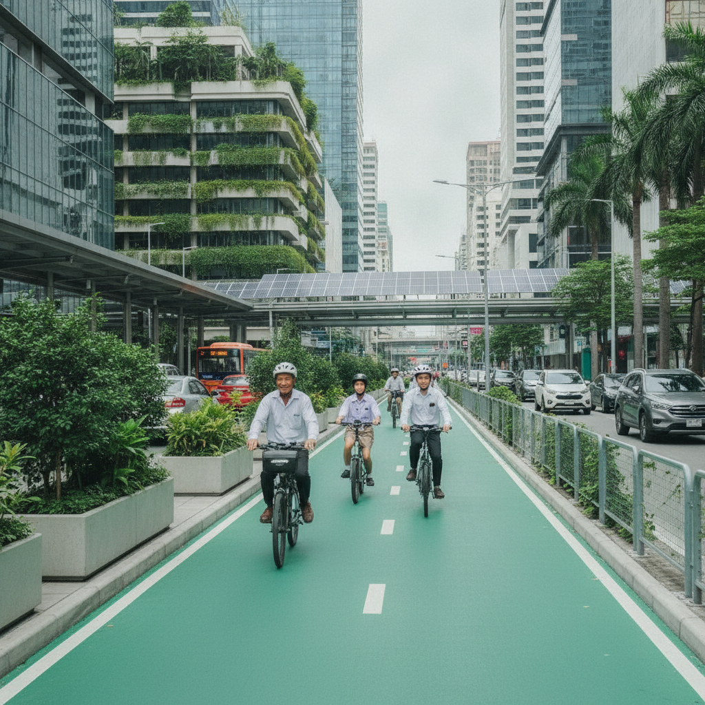 นโยบายเมืองอัจฉริยะ 2027: ขยายเลนพิเศษ E-Bike ทั่วไทย - smart-city-ebike-lane-policy