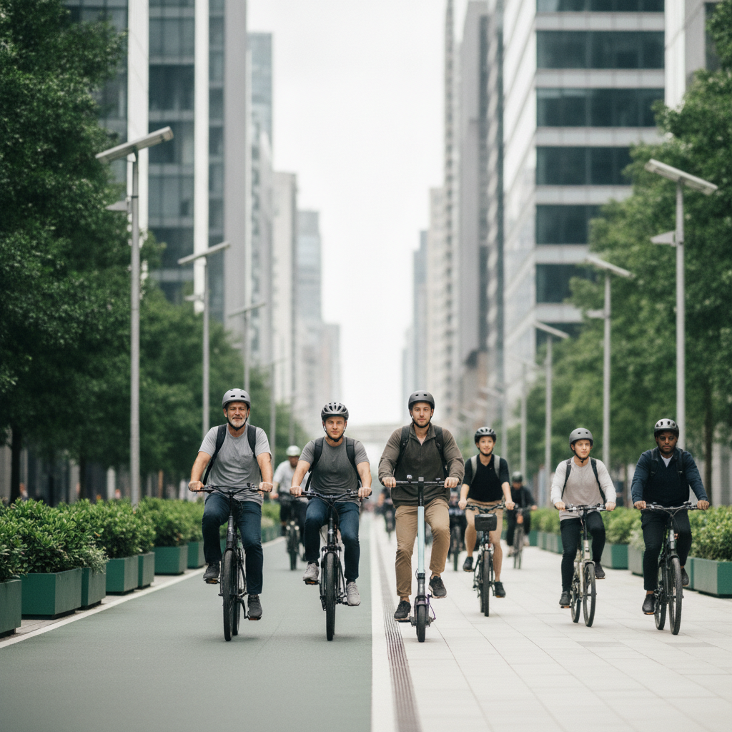 เทรนด์ EV 2027: เมืองอัจฉริยะผุดเลน E-Bike ขับขี่ปลอดภัย - smart-city-ebike-lane-trend
