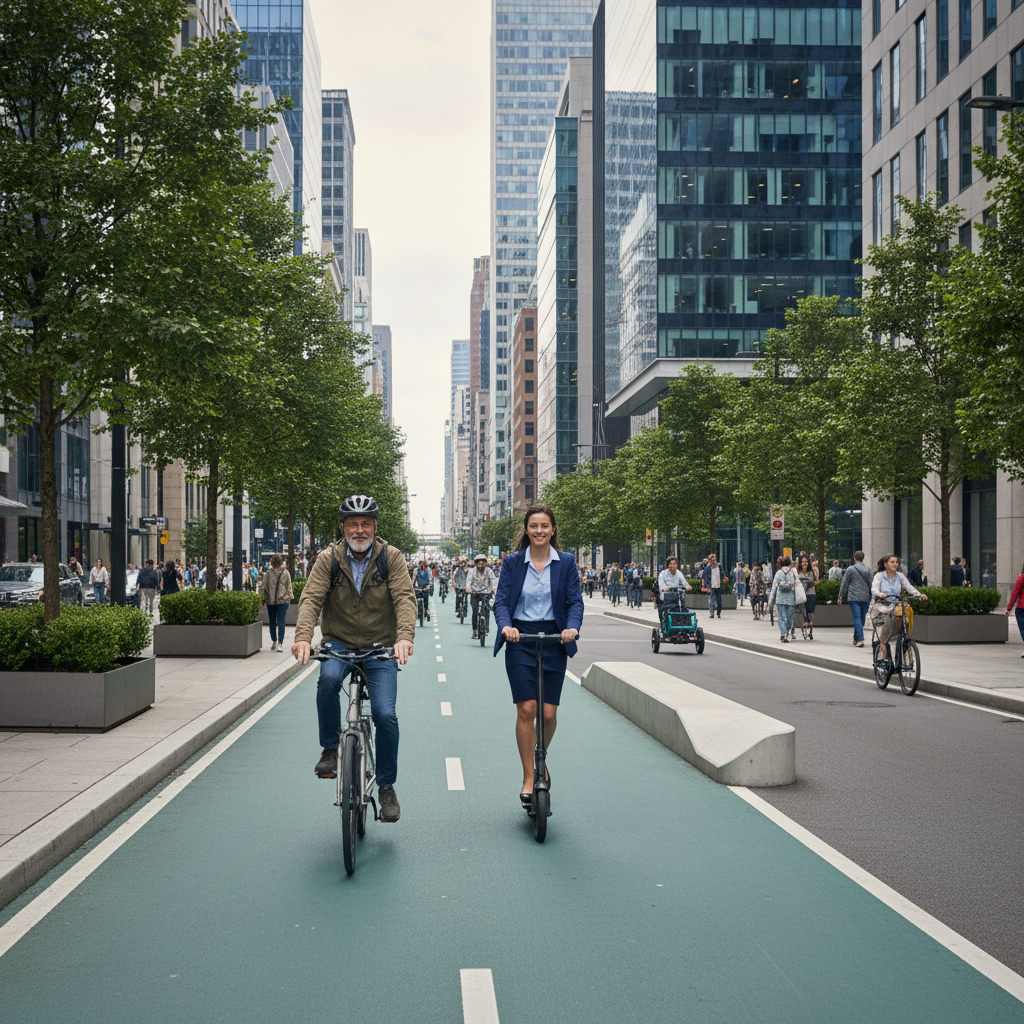 เทรนด์โลก 2027! เมืองยุคใหม่จ่อขยายเลนพิเศษรองรับ E-Bike - smart-city-ebike-lane-trend
