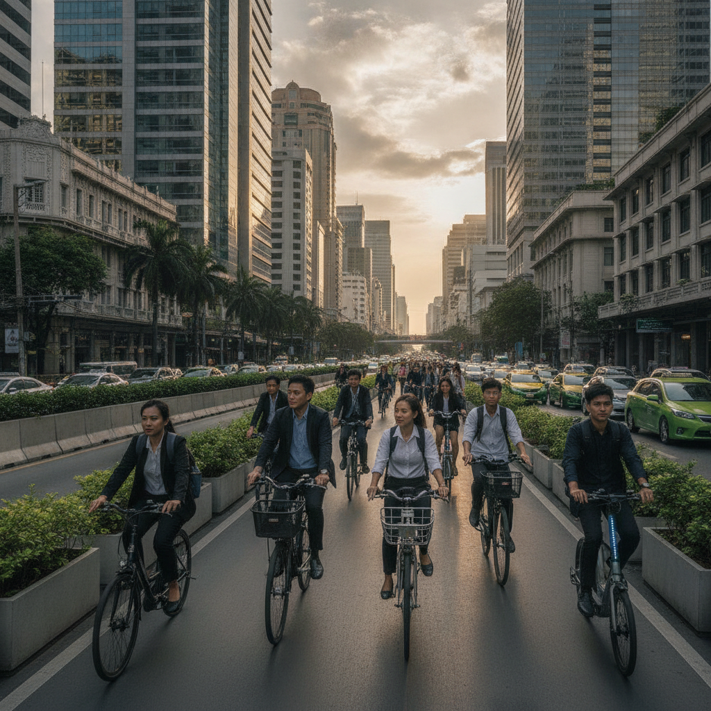 เจาะเทรนด์สมาร์ทซิตี้ 2026: ลุ้นผุดเลน E-Bike ทั่วกรุงฯ - smart-city-ebike-lane-trend