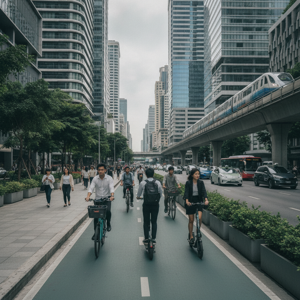 เทรนด์สมาร์ทซิตี้ 2027: ลุ้นผุดเลนพิเศษ E-Bike ทั่วกรุง - smart-city-ebike-lane-trend