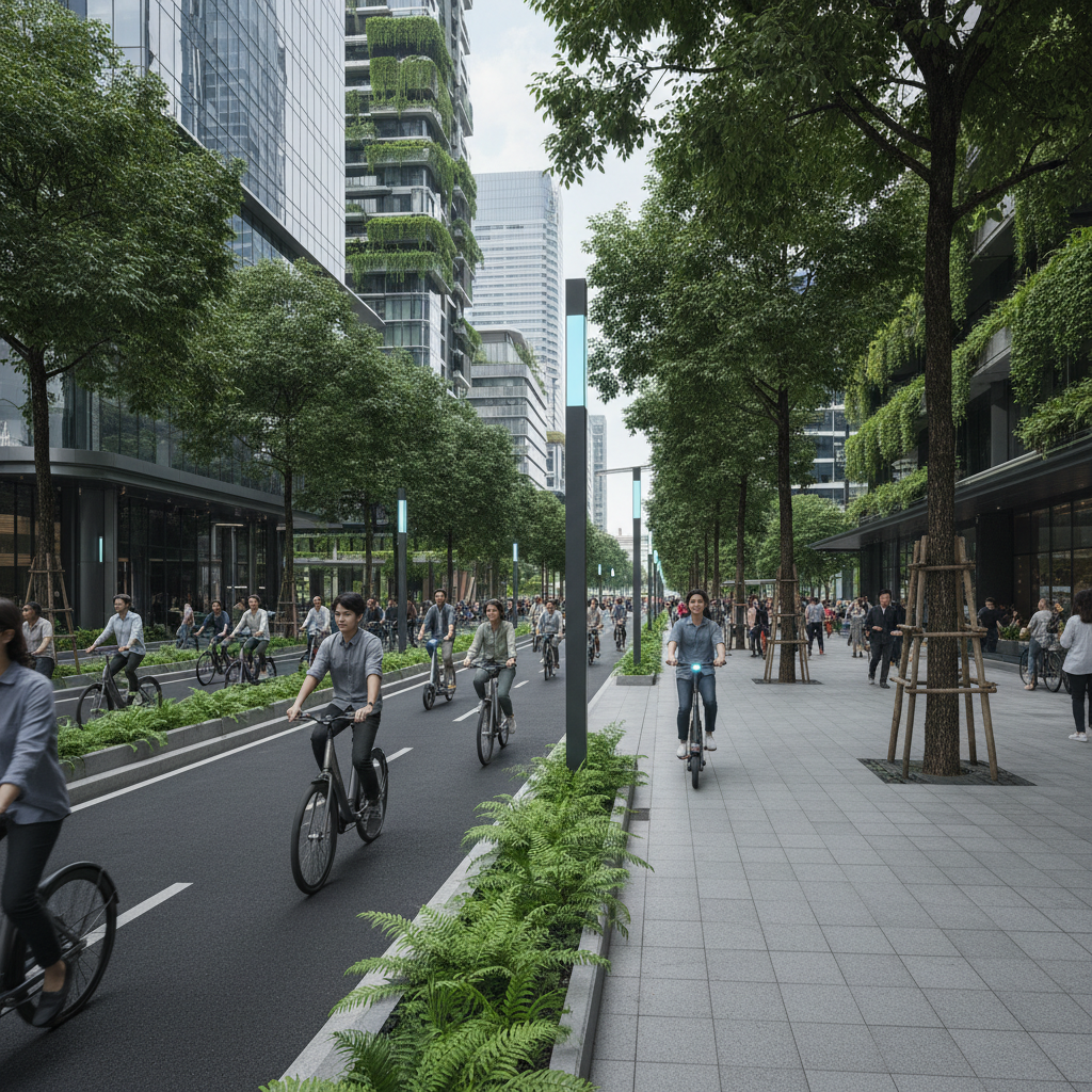 เทรนด์ Smart City 2027! ลุ้นเพิ่มเลนพิเศษสำหรับ E-Bike - smart-city-ebike-lane-trend