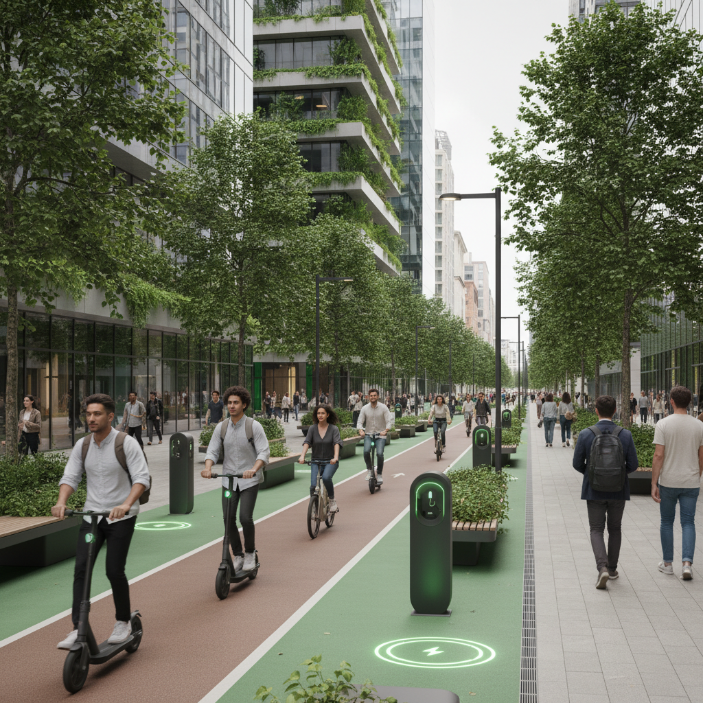 เทรนด์โลก 2027! สกู๊ตเตอร์ไฟฟ้า ตัวช่วยสร้าง Smart City - smart-city-escooter-ev-trend