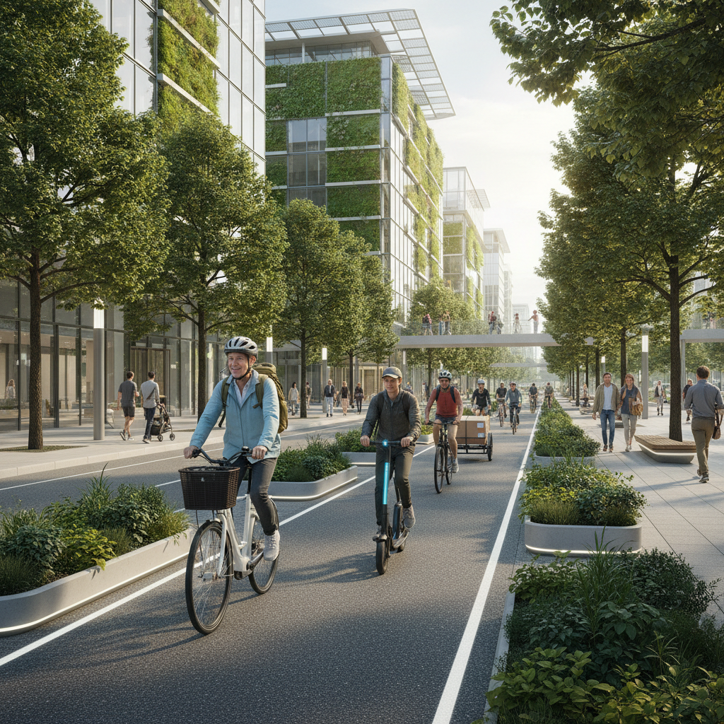 นโยบาย EV 2027! ดันเลนพิเศษ E-Bike หนุนเมือง Smart City - smart-city-ev-lane-policy