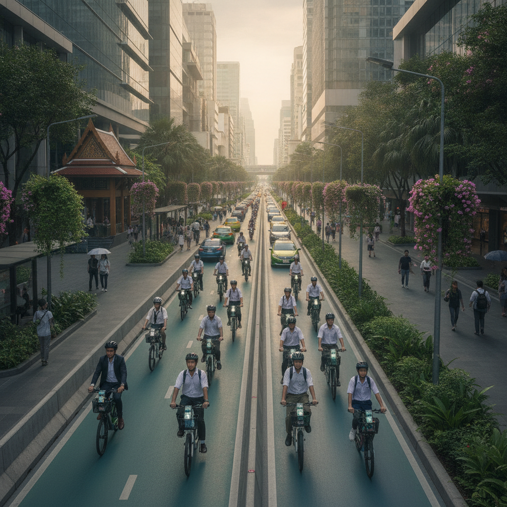 เทรนด์ EV ปลายปี 2026! รัฐจ่อผุดเลนพิเศษหนุน E-Bike - smart-city-ev-lane-trend