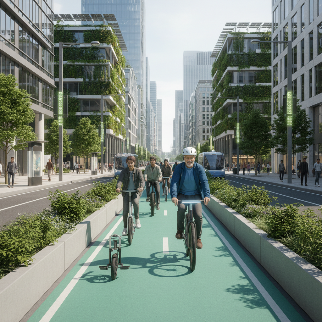 เทรนด์ Smart City 2027! ผุดเลนพิเศษหนุน E-Bike ปลอดภัย - smart-city-ev-lane-trend