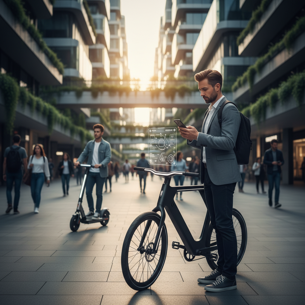 เทรนด์ E-Bike อัจฉริยะ 2027 ลิงก์มือถือเช็กแบตฯ ประหยัดไฟ - smart-ebike-trend-2027