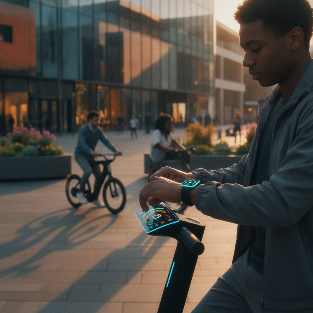 เจาะเทรนด์ EV 2027! สกู๊ตเตอร์ไฟฟ้าเชื่อมต่อ Smartwatch - smartwatch-connected-ev-scooter-trend