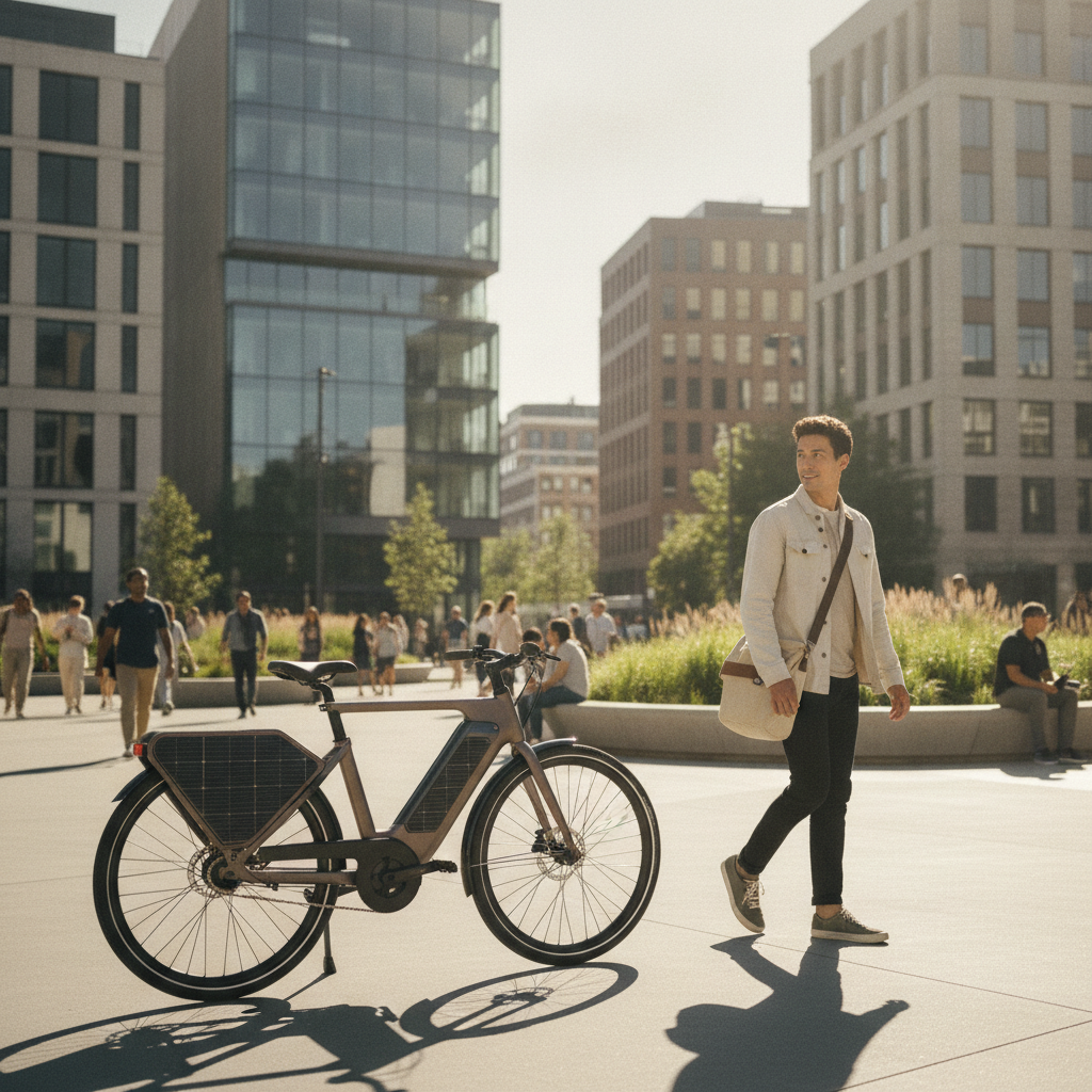 เทรนด์ 2027: นวัตกรรม E-Bike โซลาร์เซลล์ ชาร์จไฟด้วยแดด - solar-cell-ebike-trend-2027