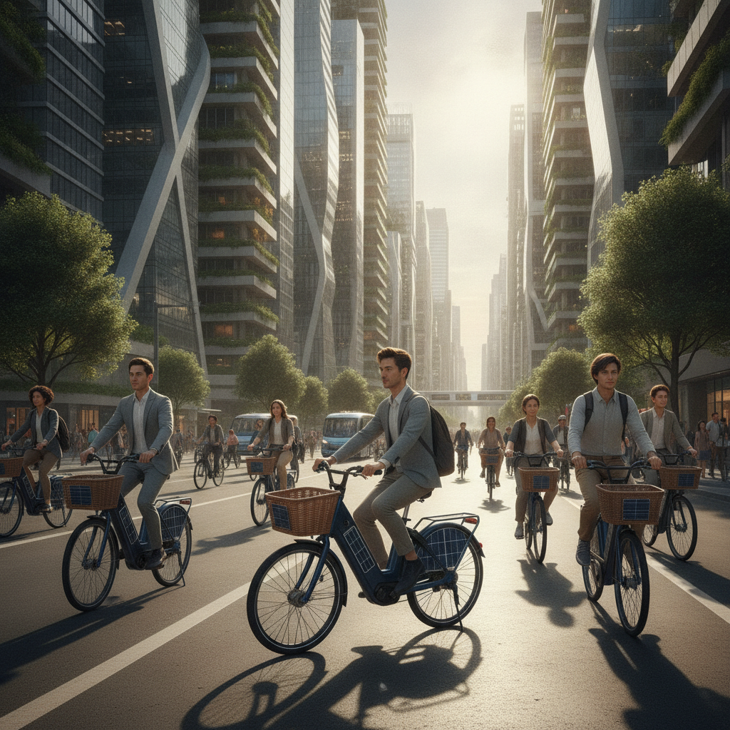 เทรนด์ EV 2027: นวัตกรรม E-Bike โซลาร์เซลล์ ชาร์จไฟอัตโนมัติ - solar-cell-ebike-trend-2027