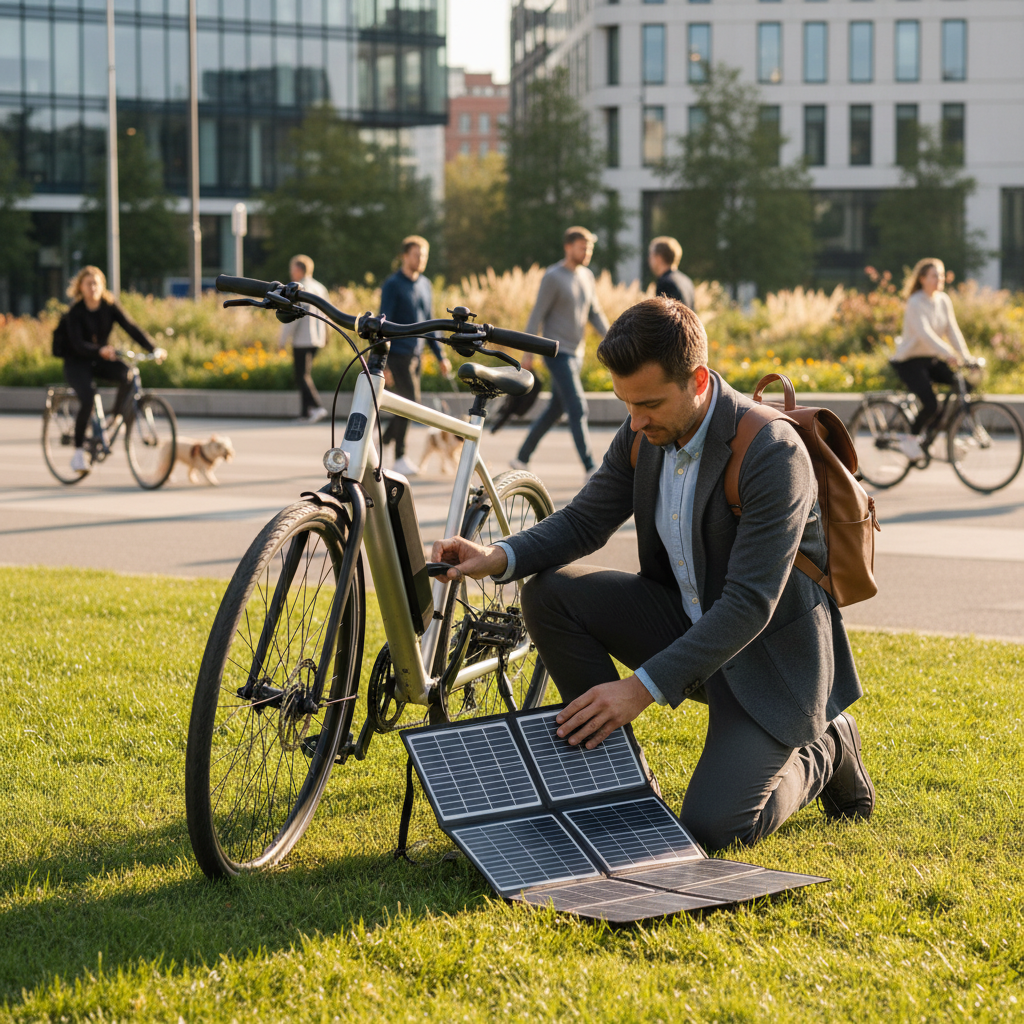 เทรนด์ EV 2027: E-Bike ชาร์จโซลาร์เซลล์ ประหยัดขั้นสุด - solar-cell-ebike-trend-2027