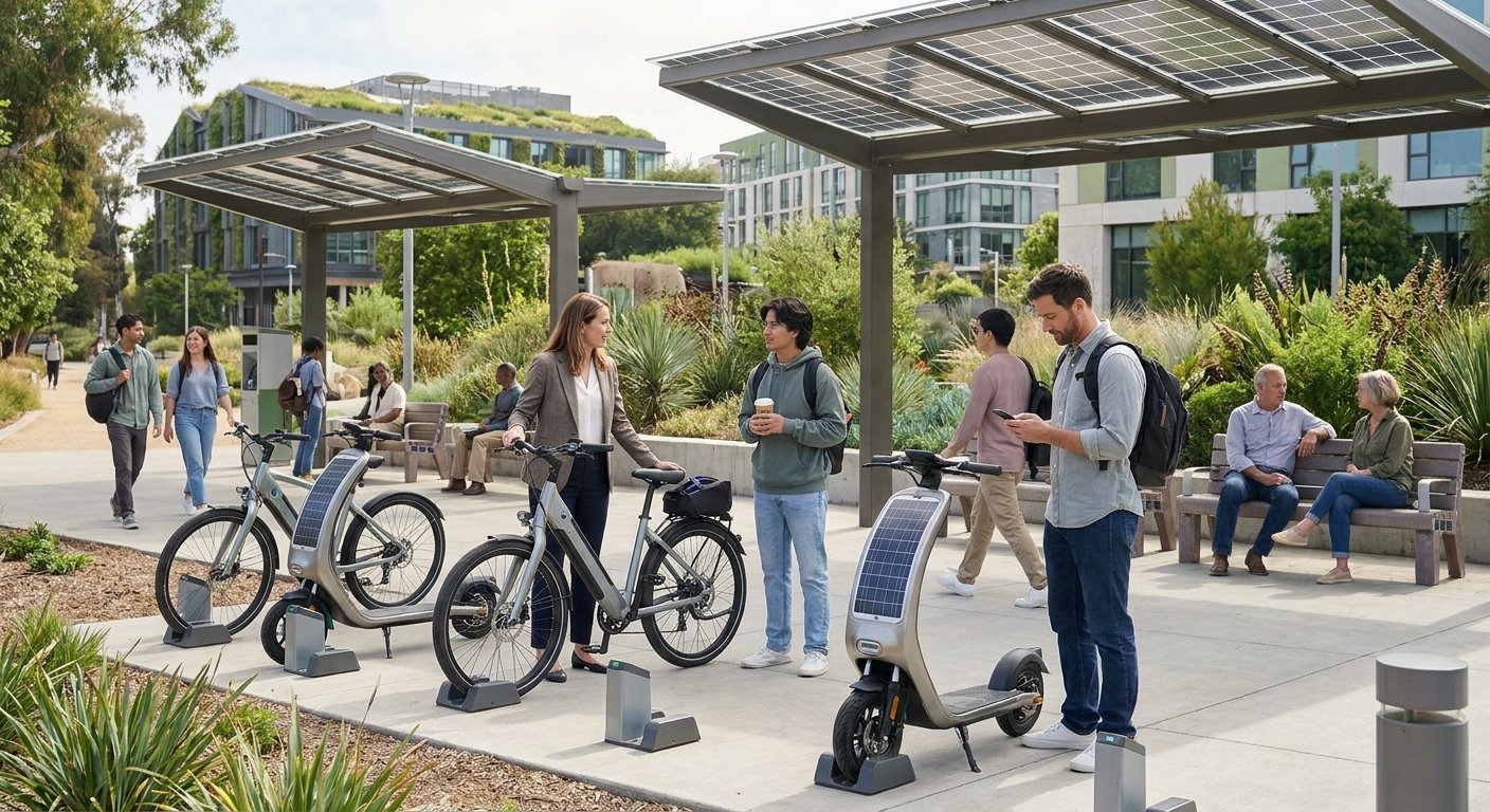 เทรนด์ EV 2027! นวัตกรรมชาร์จ E-Bike ด้วยพลังงานแสงอาทิตย์