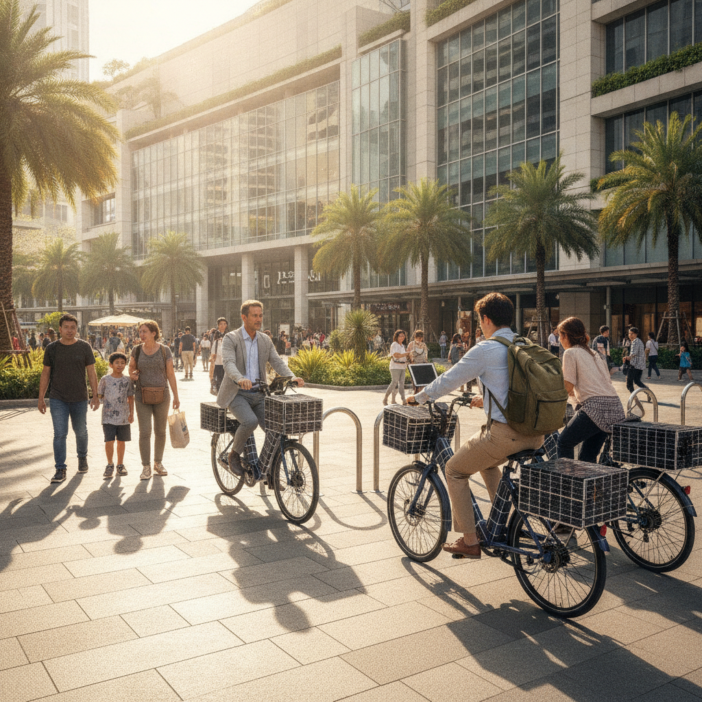 เทรนด์ EV 2027: นวัตกรรม E-Bike ชาร์จโซลาร์เซลล์ขณะขับขี่ - solar-charging-ebike-trend-2027