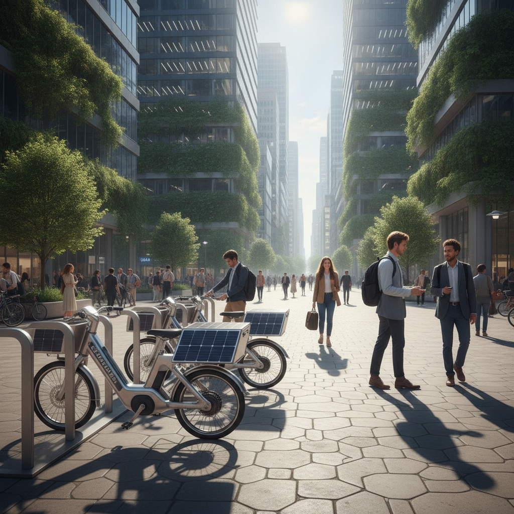 อัปเดตเทรนด์ 2027: E-Bike พลังงานแสงอาทิตย์ ชาร์จฟรีลดค่าไฟ - solar-powered-ebike-trend-2027