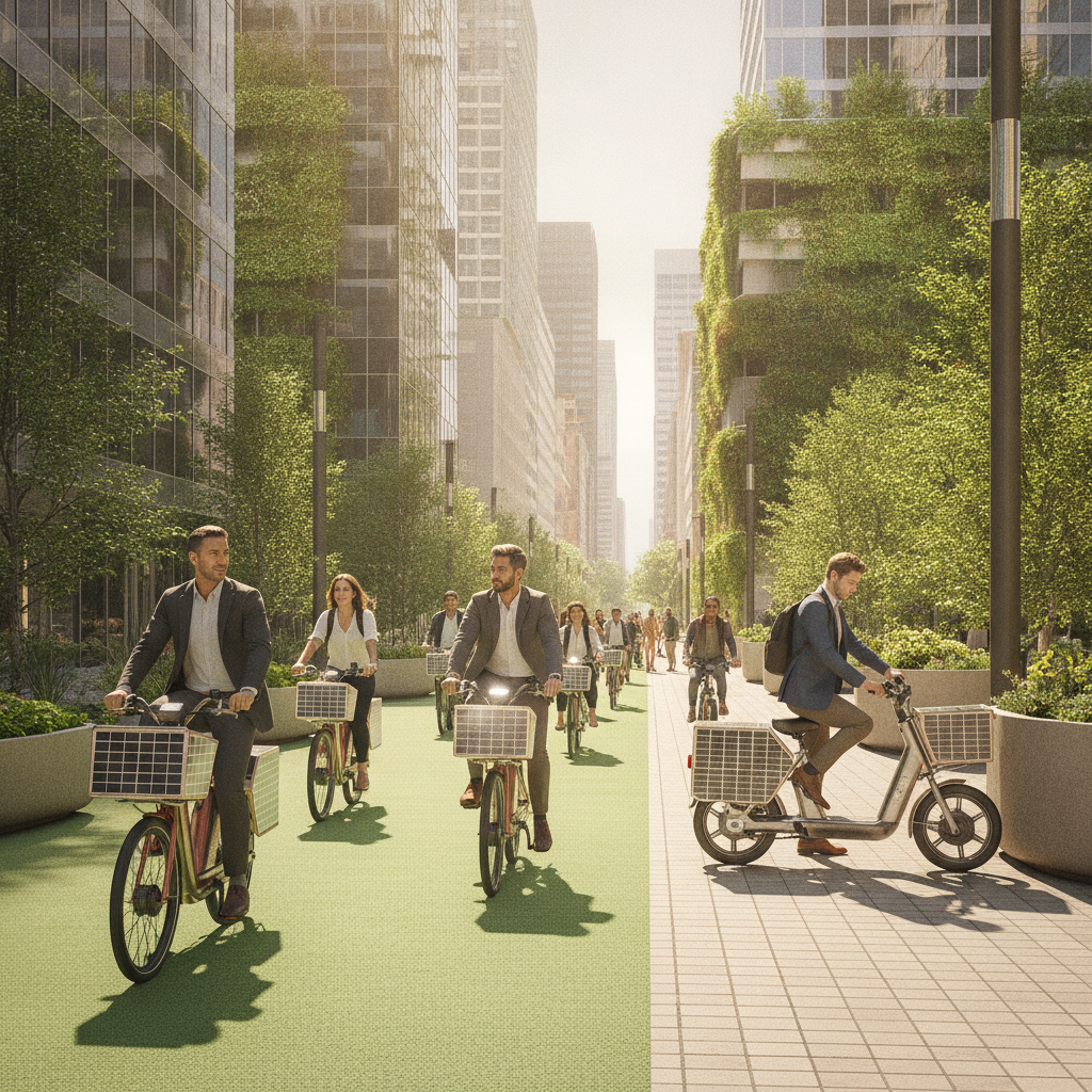 เทรนด์ 2027: นวัตกรรม E-Bike ชาร์จไฟด้วยพลังงานแสงอาทิตย์ - solar-powered-ebike-trend