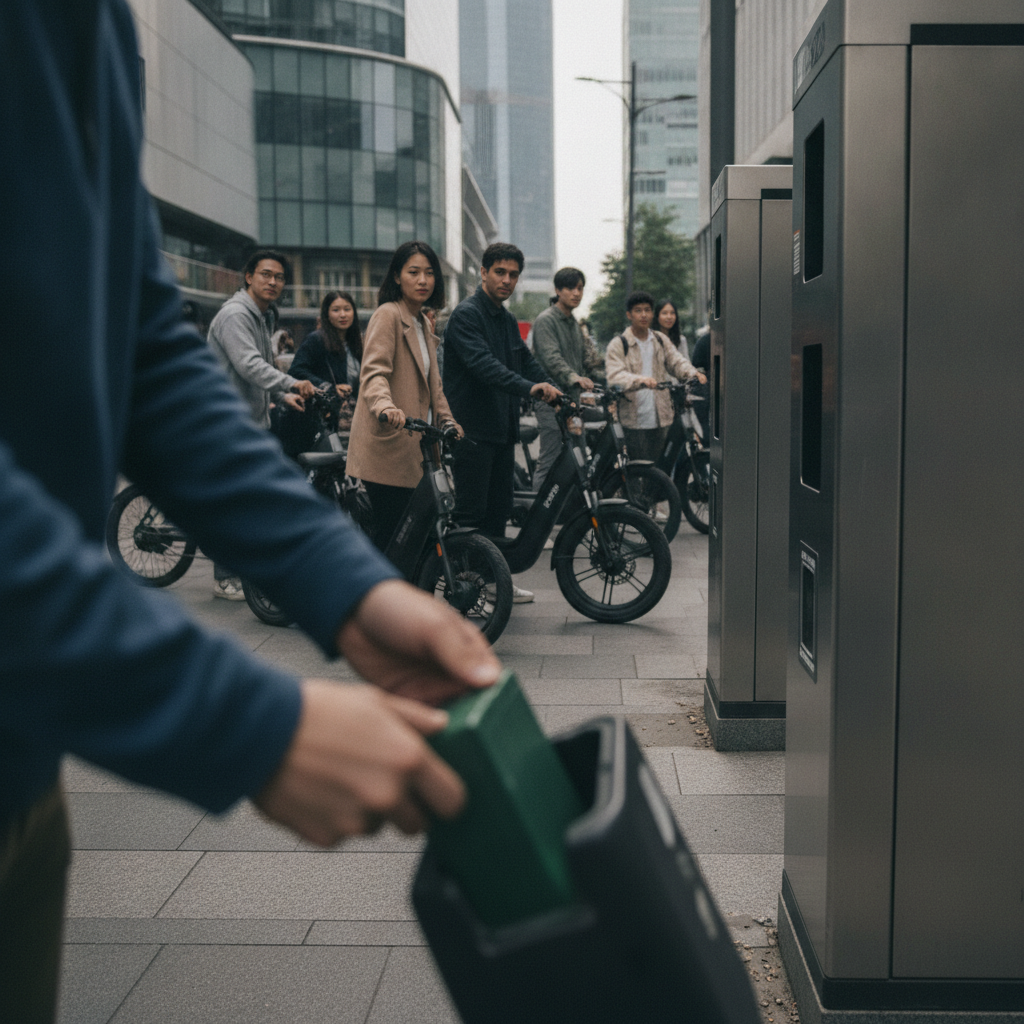 อนาคต EV 2027! เทคโนโลยีสลับ battery E-Bike ไม่ต้องรอชาร์จ - swappable-battery-ebike-trend