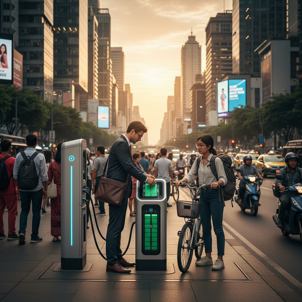 จับตาเทรนด์ตู้สลับแบตฯ ปลายปี 2026 ดัน E-Bike และ EV พุ่ง - swappable-battery-ev-trend
