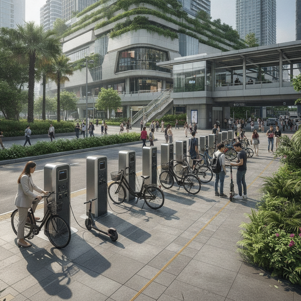 อนาคต EV ไทยปี 2027! รัฐหนุนสถานีชาร์จ E-Bike ทั่วเมือง - thai-ev-charging-station-2027
