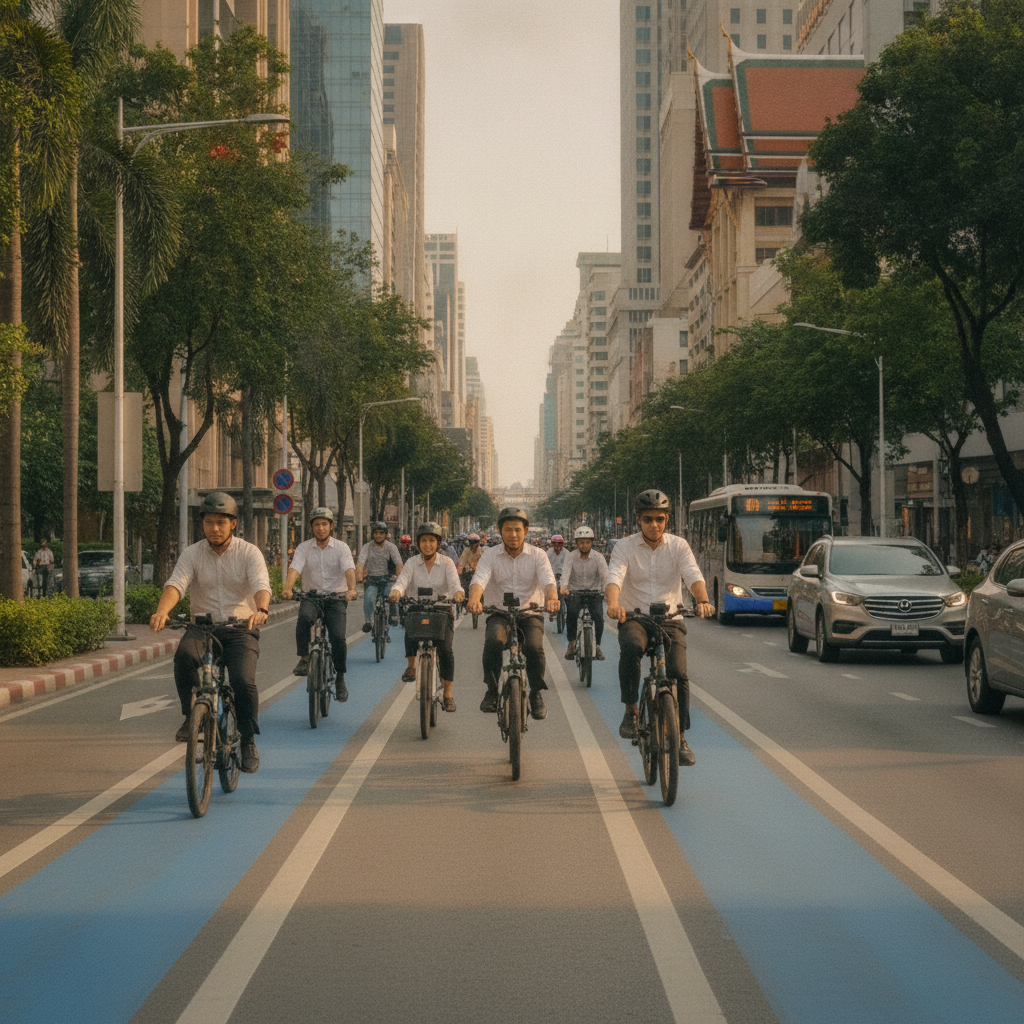 รัฐหนุน EV! ลุ้นนโยบาย E-Bike เลนพิเศษปลายปี 2026 - thai-ev-policy-ebike-lane