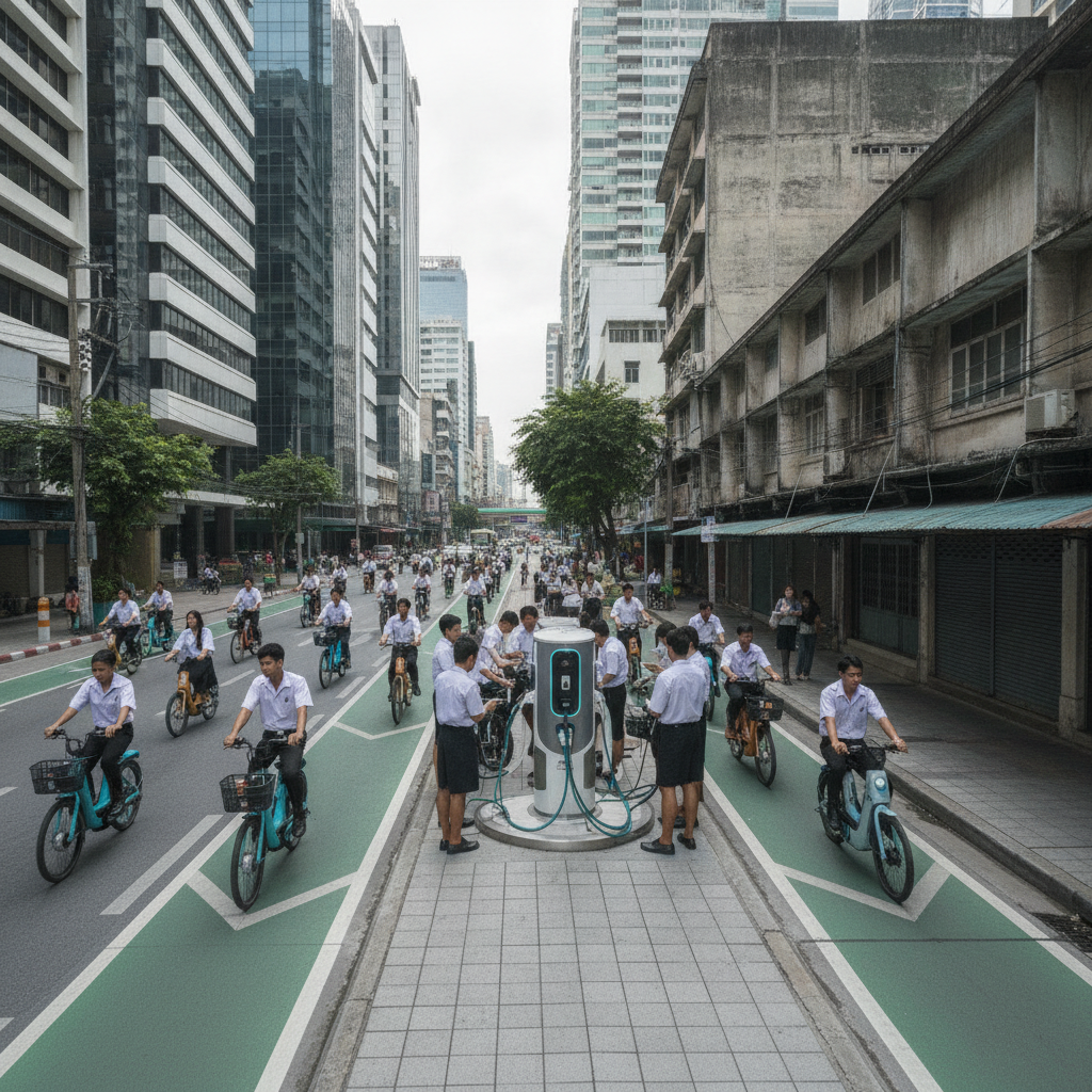 จับตานโยบาย 2027: รัฐหนุน EV สองล้อ ลดค่าใช้จ่ายคนไทย - thai-ev-policy-trend-2027