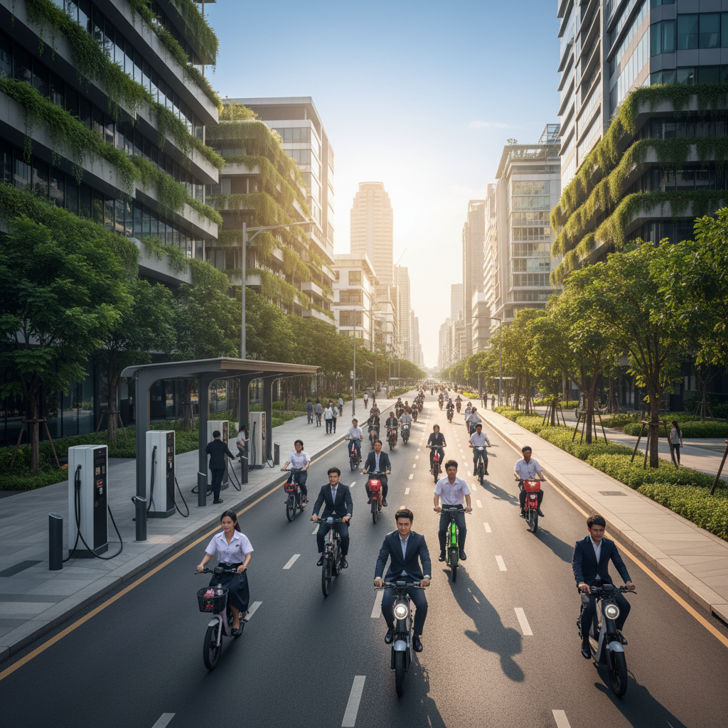 อนาคต EV ไทย! รัฐจ่อผุดเลน E-Bike รับเทรนด์สมาร์ทซิตี้ - thai-gov-ebike-ev-trend