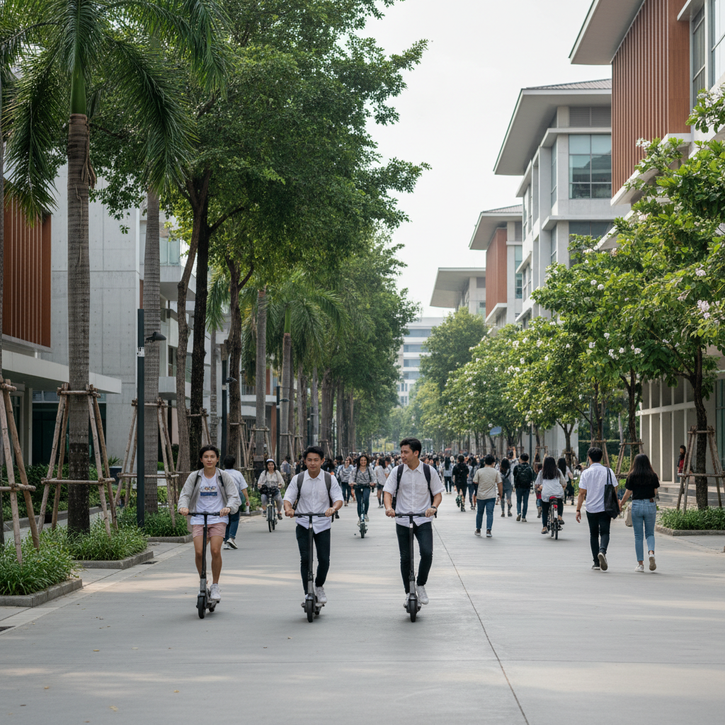 เทรนด์ EV ล่าสุด! มหาวิทยาลัยเตรียมจัดโซนปลอดน้ำมันปลายปี - university-ev-only-zone-trend
