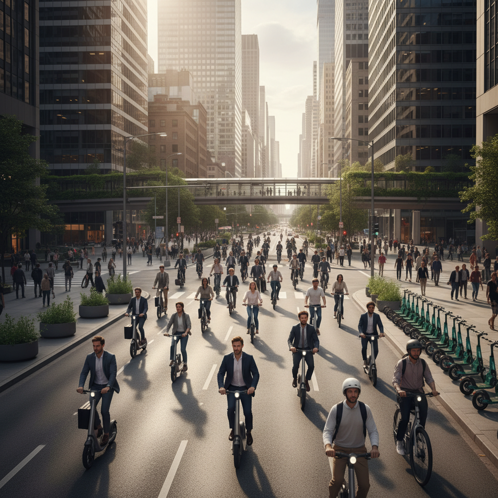 เจาะตลาด EV! สกู๊ตเตอร์ไฟฟ้าจ่อผงาดพาหนะหลักคนเมืองปี 2027 - urban-ev-scooter-trend-2027
