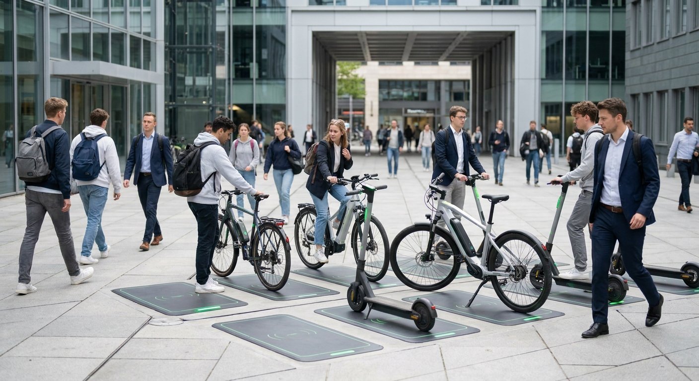เทรนด์ EV 2027! นวัตกรรมชาร์จไร้สาย E-Bike จอดปุ๊บชาร์จปั๊บ