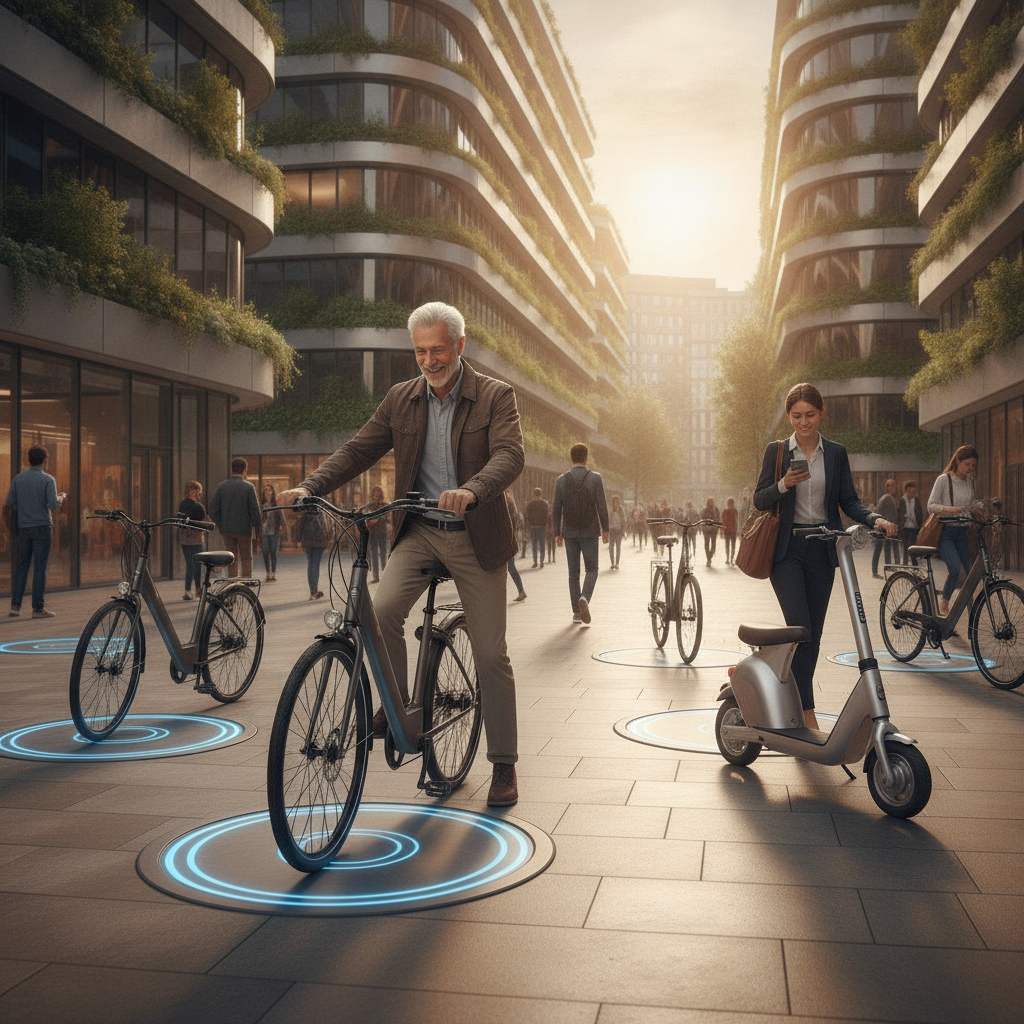 เทรนด์ปลายปี 2026: ที่จอดชาร์จไร้สาย E-Bike สะดวก ล้ำสมัย - wireless-charging-ebike-trend