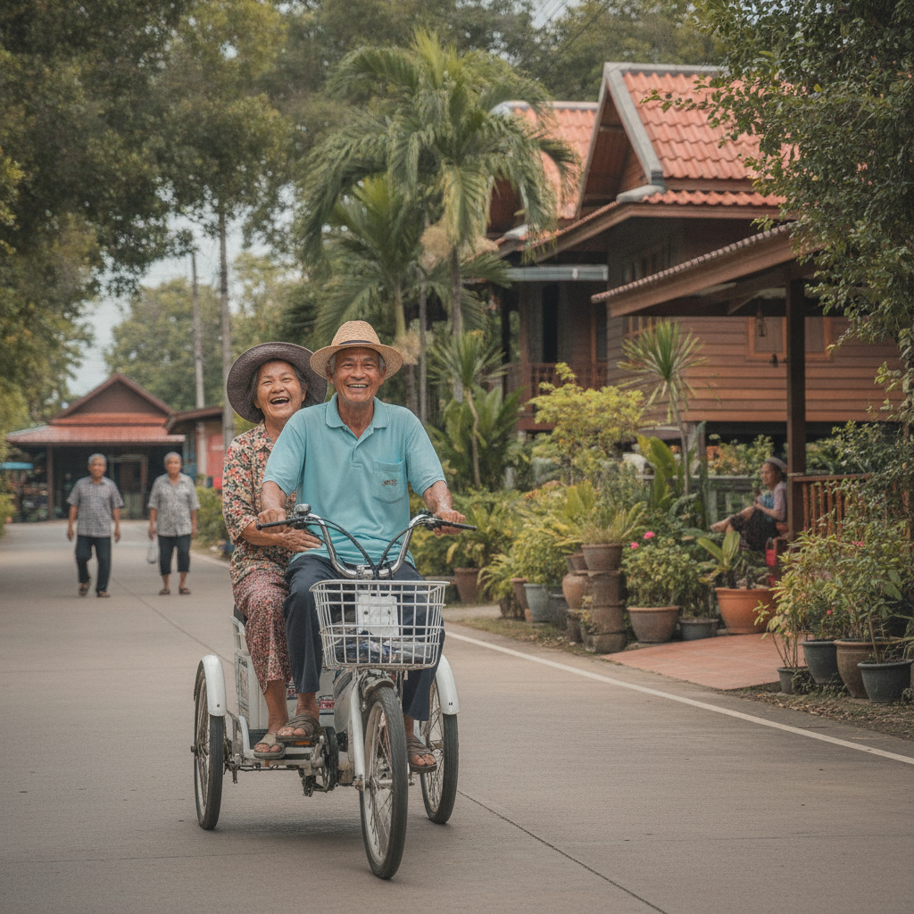 เทรนด์สังคมสูงวัย ดันยอดใช้จักรยานไฟฟ้า 3 ล้อในไทยพุ่งแรง - aging-society-electric-tricycle-trends