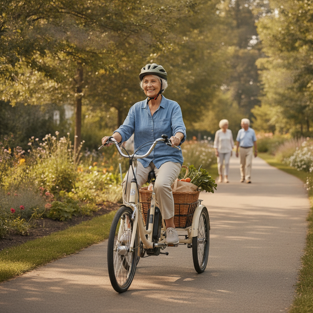 วิธีเลือกจักรยานไฟฟ้าให้ผู้สูงอายุ ขี่ง่าย ปลอดภัย ไม่ล้ม - choose-ebike-for-elderly-safety