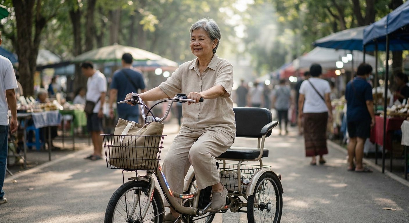 วิธีเลือกจักรยานไฟฟ้าสำหรับผู้สูงอายุ ขี่ง่าย ปลอดภัย