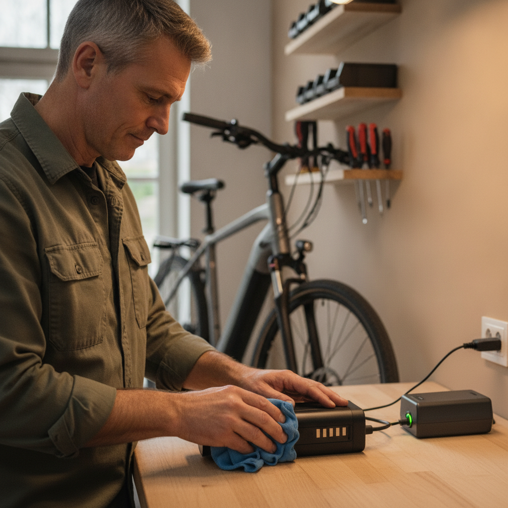 5 ทริคชาร์จแบต e-Bike ให้ทนนาน 3 ปี ไม่บวม ไม่เสื่อมไว - ebike-battery-charging-care-tips