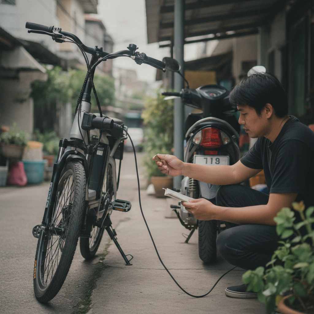 เทียบชัดๆ ขี่จักรยานไฟฟ้าชาร์จไฟครั้งละกี่บาท ประหยัดจริงไหม - ebike-electricity-charging-cost-calculation