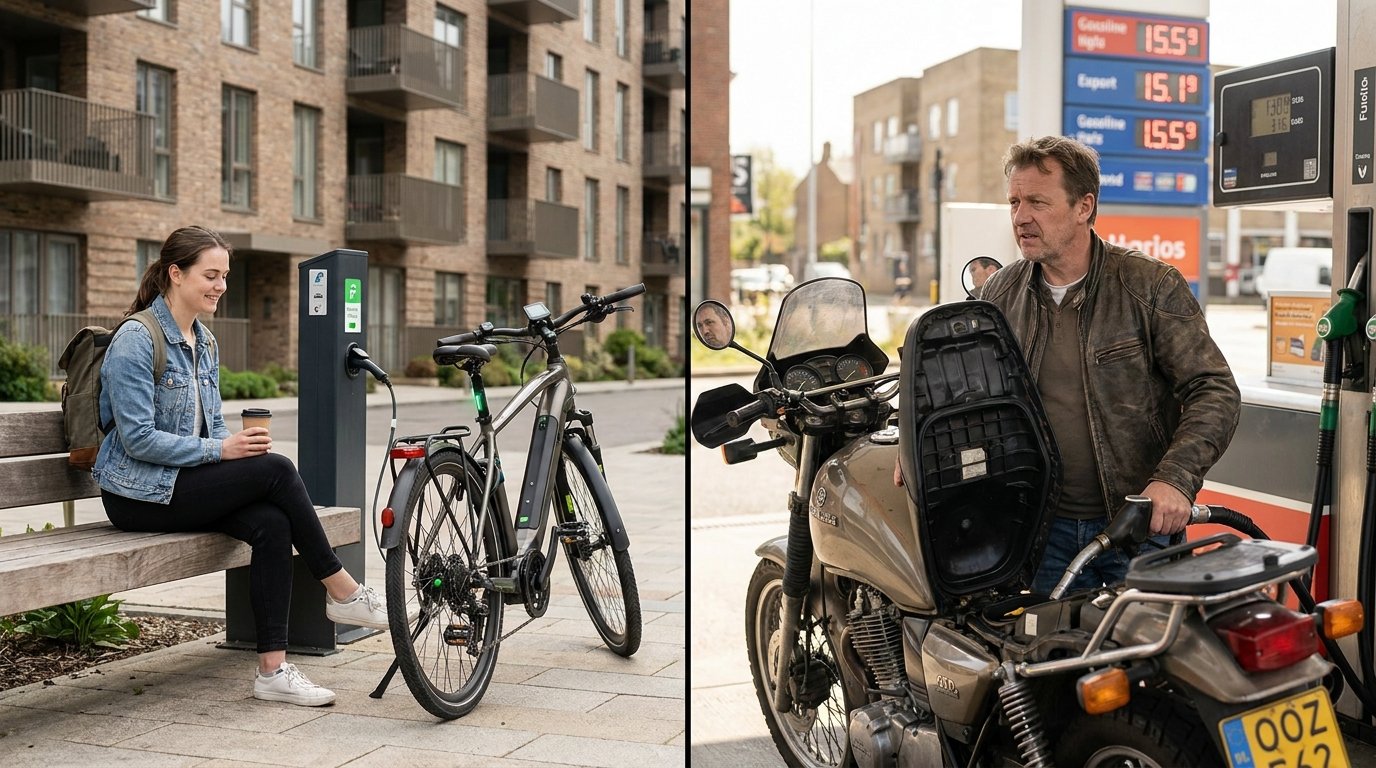 คำนวณค่าไฟ E-Bike ขี่ 1 เดือนกี่บาท? เทียบชัดกับมอเตอร์ไซค์