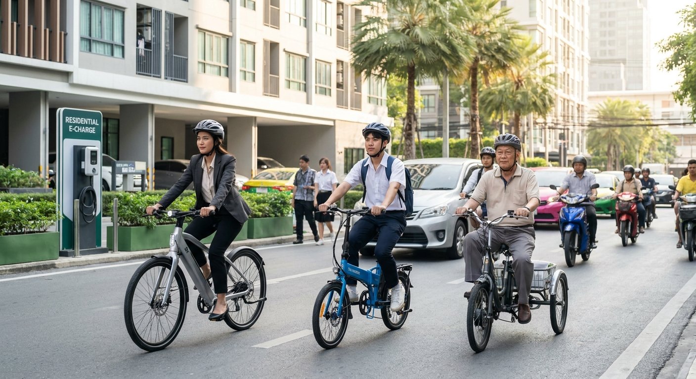 เทรนด์ E-Bike ยุคใหม่ 2027 เดินทางระยะใกล้ ไม่เปลืองน้ำมัน