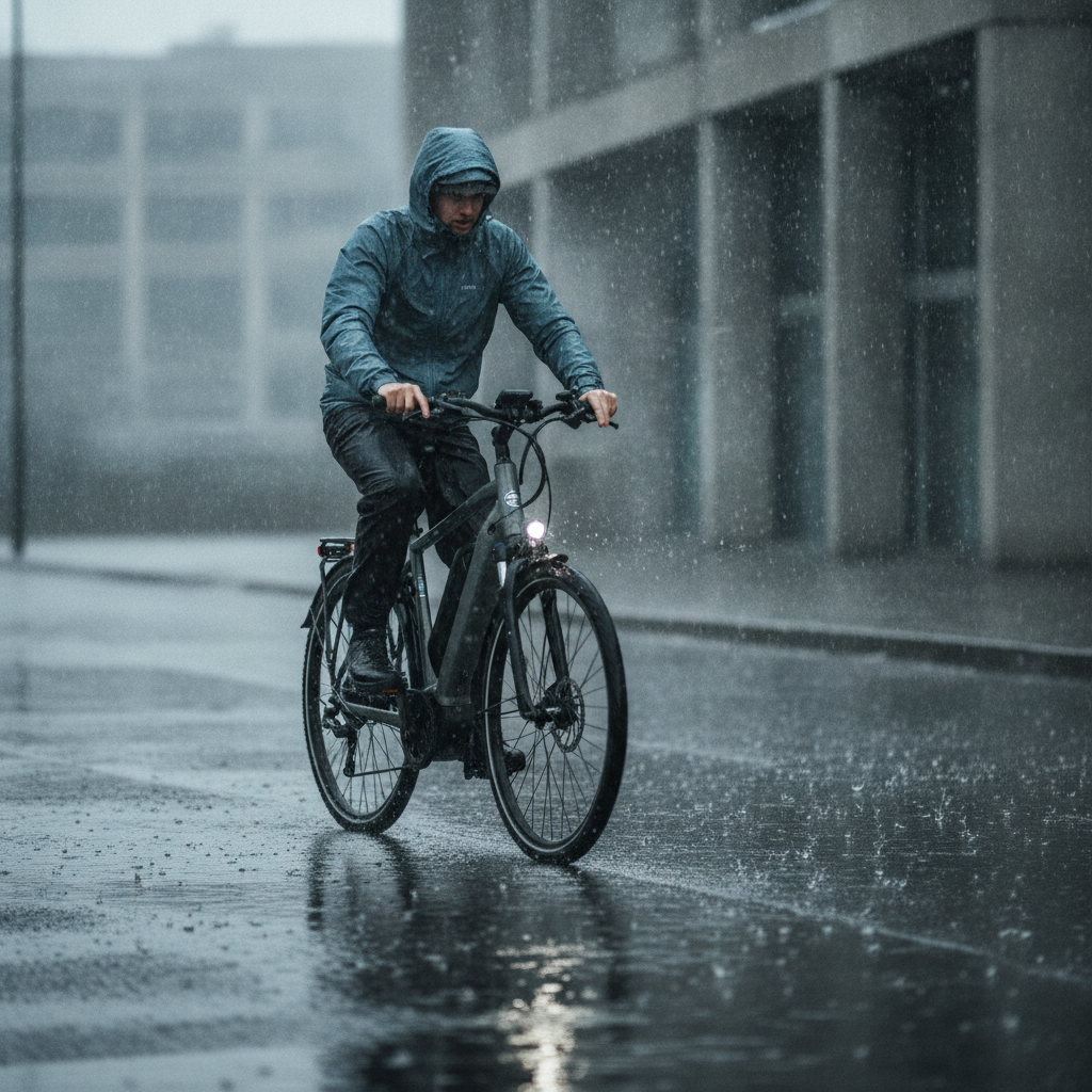 e-Bike ขี่ลุยฝนได้ไหม? วิธีดูแลระบบไฟหน้าฝนให้ปลอดภัย - ebike-rain-care-maintenance-guide