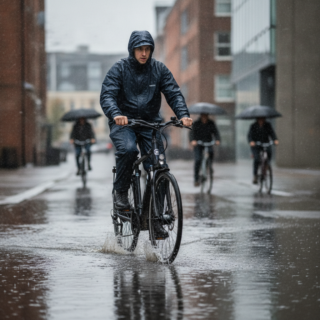 จักรยานไฟฟ้าลุยน้ำได้ไหม? วิธีดูแลไม่ให้มอเตอร์พัง - ebike-rain-flood-maintenance-guide