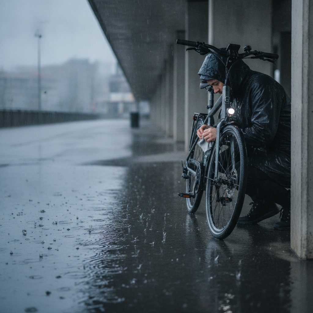 ลุยฝนได้ไหม? วิธีดูแลจักรยานไฟฟ้าหน้าฝน ป้องกันไฟรั่ว - ebike-rain-maintenance-waterproof-tips