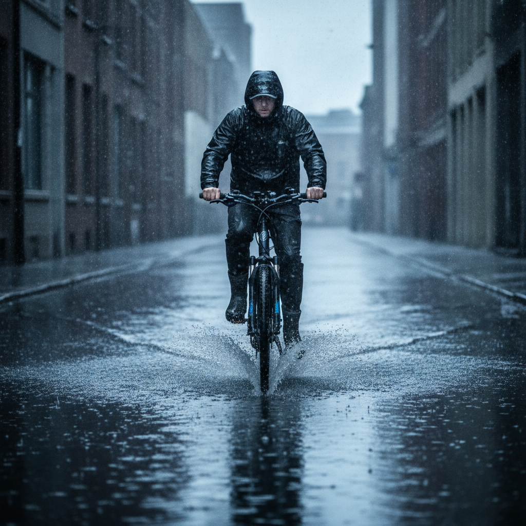 ขี่ E-Bike หน้าฝน ลุยน้ำได้ไหม? วิธีดูแลระบบไฟไม่ให้ช็อต - ebike-rain-riding-maintenance-guide