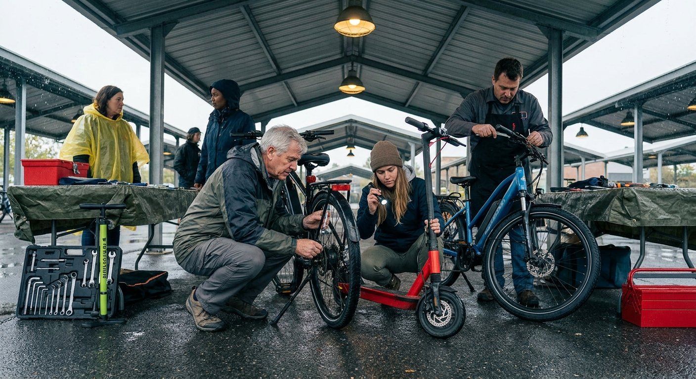 วิธีเช็กเบรกและยาง E-Bike ลุยฝนปลอดภัย มั่นใจไม่ลื่นไถล